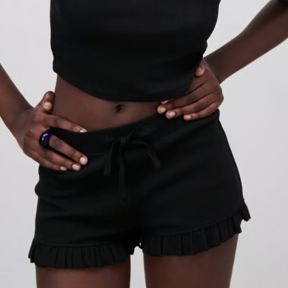Zara Ruffle Edge Drawstring Lounge Short